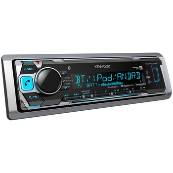 Player marine Kenwood KMT-M308BTE, 4 x 50W, radio,USB,bluetooth, AUX, iluminare albastru Player marine Kenwood KMT-M308BTE, 4 x 50W, radio,USB,bluetooth, AUX, iluminare albastru