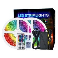kit banda led 5050 rgb lumina multicolora 10 metri cu controlul telefonului bluetooth exterior 2x5m schimba culorile cu ritmul muzicii imagen 47_0_
0