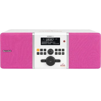 Radio cu ceas, TechniSat, DIGITRADIO 305 KLASSIK EDITION, DAB+ si FM, AUX, Antena, 10 W, Alb/Roz Radio cu ceas, TechniSat, DIGITRADIO 305 KLASSIK EDITION, DAB+ si FM, AUX, Antena, 10 W, Alb/Roz