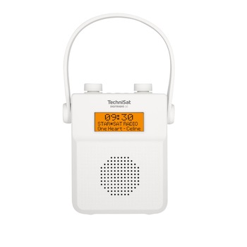 Radio portabil, Technisat, DIGITRADIO 30, FM si DAB +, Rezistent la apa, Bluetooth, 2 W, Alb Radio portabil, Technisat, DIGITRADIO 30, FM si DAB +, Rezistent la apa, Bluetooth, 2 W, Alb