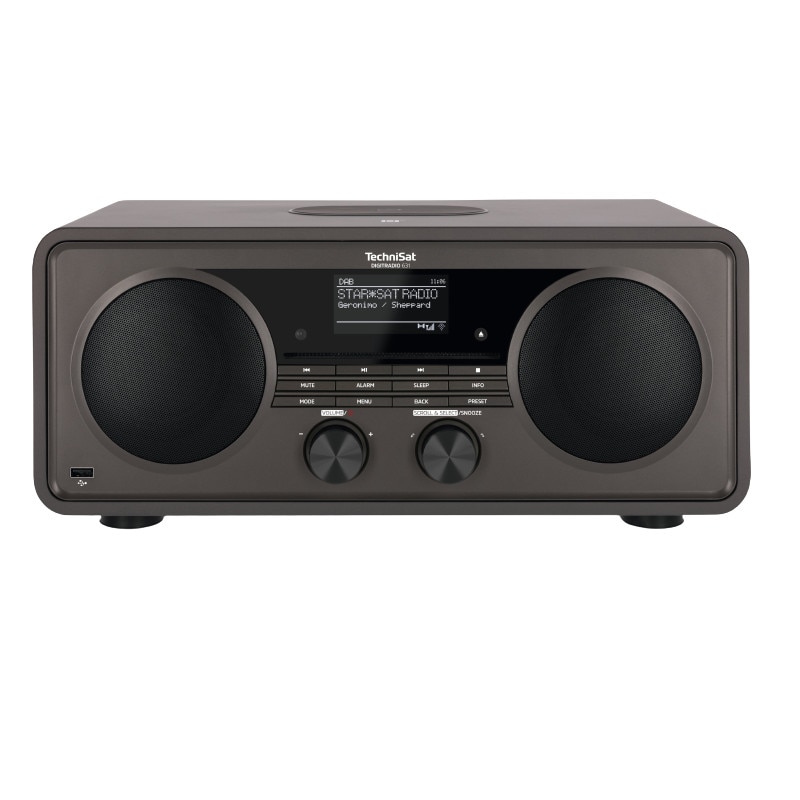 Radio cu ceas, TechniSat, DIGITRADIO 631, DAB +, FM si Internet, Alexa, Bluetooth, NFC, UPnP, 70 W, Negru