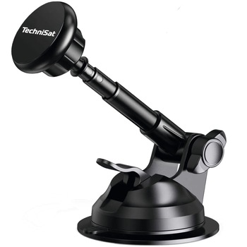 Suport auto magnetic universal, TechniSat, Smartgrip 2, Negru, Aluminiu/PoIicarbonat Suport auto magnetic universal, TechniSat, Smartgrip 2, Negru, Aluminiu/PoIicarbonat