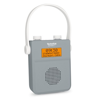 Radio portabil, TechniSat, DIGITRADIO 30, Bathroom FM si DAB +, Rezistent la apa, Bluetooth, 2W, Gri Radio portabil, TechniSat, DIGITRADIO 30, Bathroom FM si DAB +, Rezistent la apa, Bluetooth, 2W, Gri