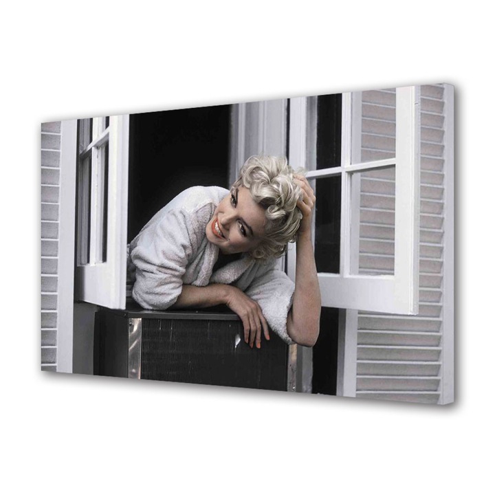 Tablou Canvas Personalitati Marilyn Monroe in casa sa, 30 x 45 cm