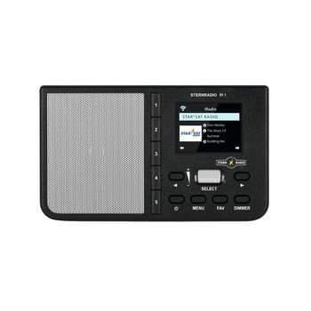 Radio cu ceas, TechniSat, STERNRADIO IR 1, DAB +, FM si Internet, 2 W, Negru Radio cu ceas, TechniSat, STERNRADIO IR 1, DAB +, FM si Internet, 2 W, Negru