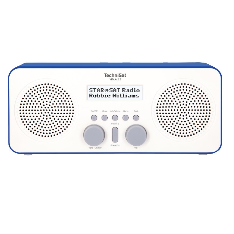 Radio portabil, TechniSat, VIOLA 2 S, DAB + si FM, 4W, Albastru/Alb