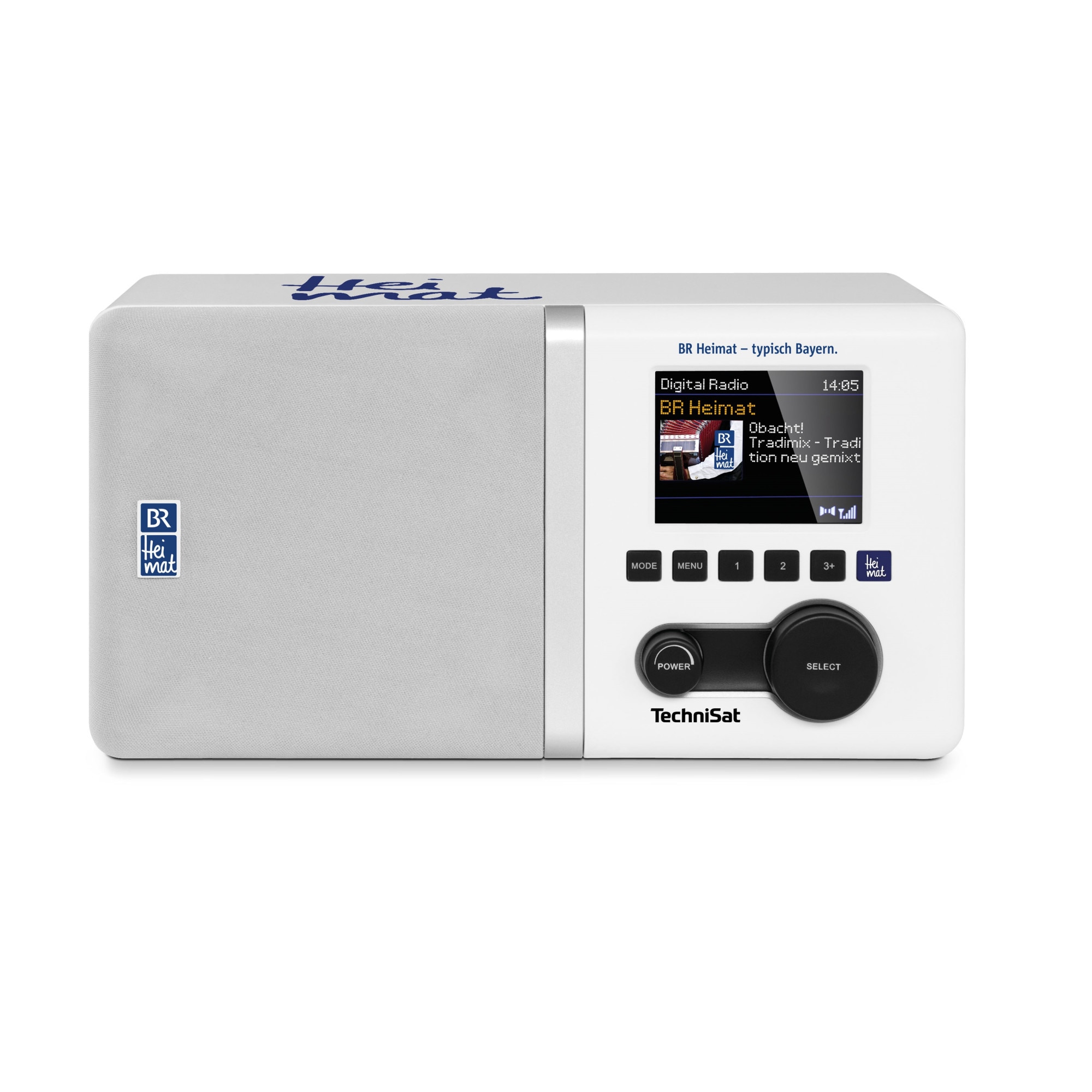 Radio cu ceas, TechniSat, DIGITRADIO 300 BR, DAB+ and FM, Audio Jack 3.5 mm, 5 W, Alb