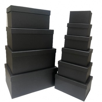 Set 10 cutii dreptunghiulare,negru 2375 g Set 10 cutii dreptunghiulare,negru 2375 g