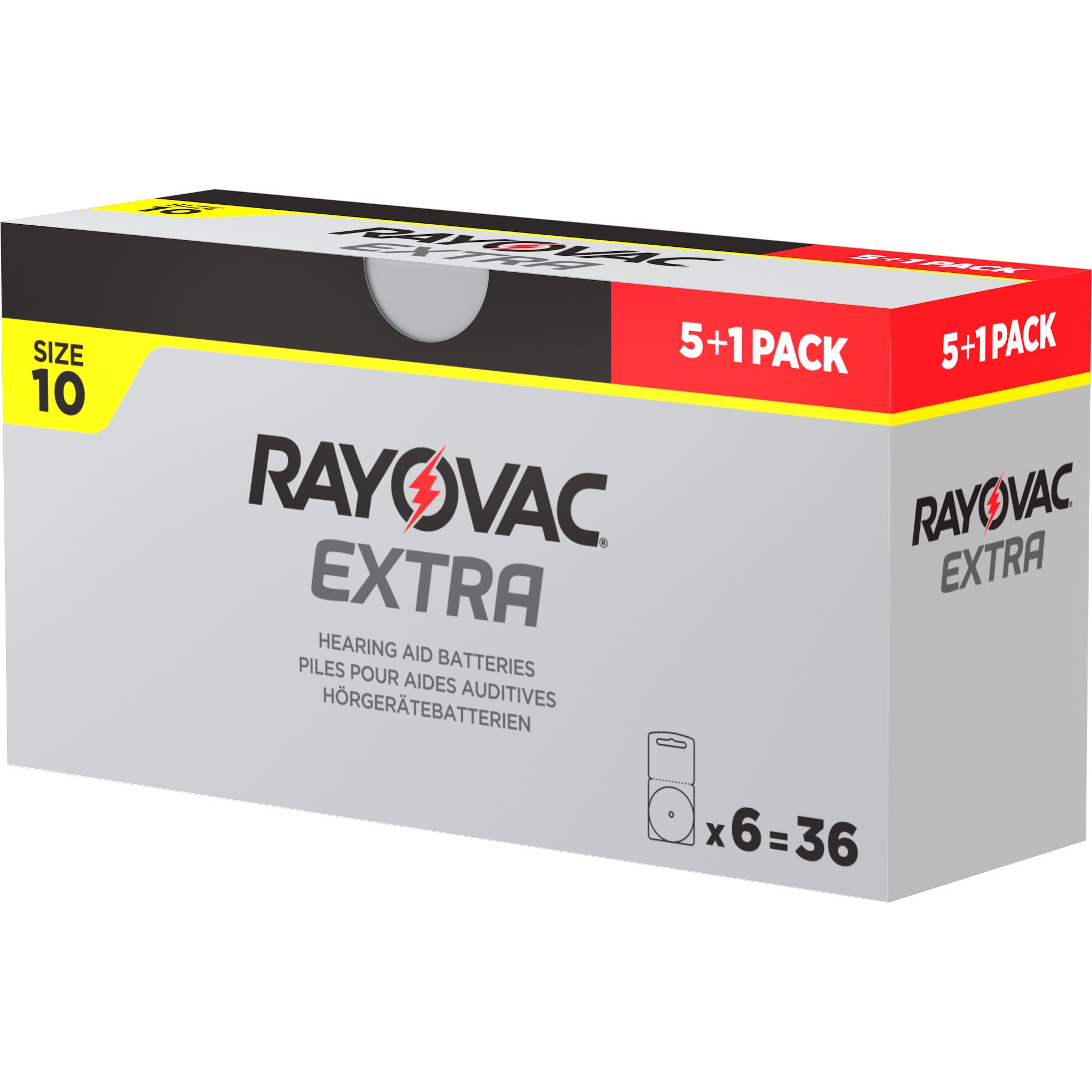 Set promo 30+6 Baterii auditive Rayovac Extra Advanced 10ZA (30 baterii + 6 baterii gratis)