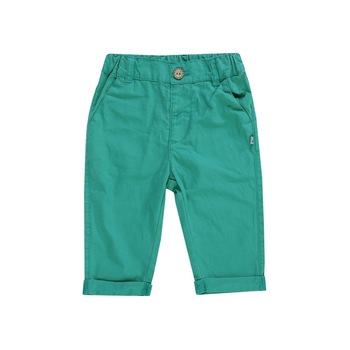 Pantalon lung, subtire, bumbac 100%, Verde, Verde Pantalon lung, subtire, bumbac 100%, Verde, Verde