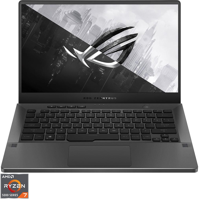 Laptop Gaming ASUS ROG Zephyrus G14 GA401QE cu procesor AMD Ryzen™ 7 5800HS,  14