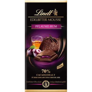 Ciocolata mousse prune si rom Lindt 150g Ciocolata mousse prune si rom Lindt 150g