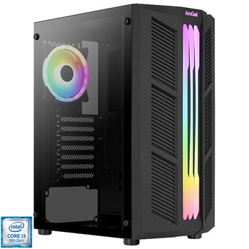 Sistem Desktop PC Gaming Serioux cu procesor Intel® Core™ i3-9100F pana la 4.20GHz, 8GB DDR4, 500GB SSD, Radeon™ RX 550 2GB GDDR5, No OS Sistem Desktop PC Gaming Serioux cu procesor Intel® Core™ i3-9100F pana la 4.20GHz, 8GB DDR4, 500GB SSD, Radeon™ RX 550 2GB GDDR5, No OS