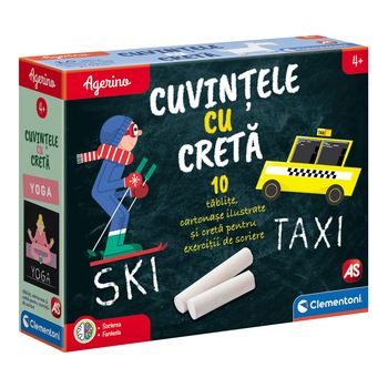 Joc Clementoni Agerino - Cuvintele cu creta Joc Clementoni Agerino - Cuvintele cu creta