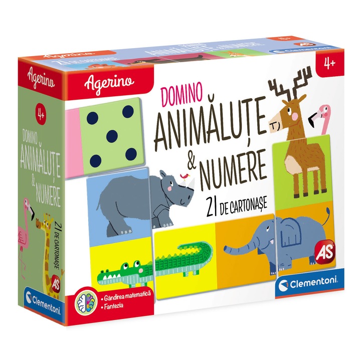 Игра Clementoni Agerino - домино, животни и числа