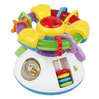 Jucarie bebelusi M-Toys, volan cu activitati, proiector, lumini si sunete