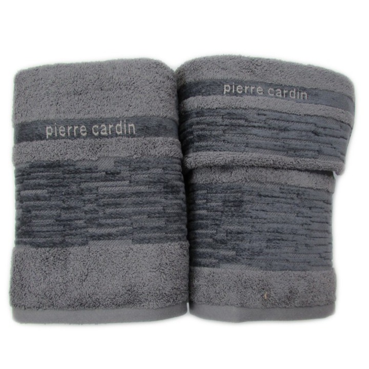 Set de 3 prosoape Pierre Cardin Gri - PCJK660/1117