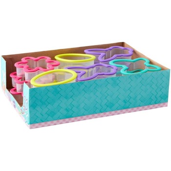 Set 18 decupatoare Floare Iepuras Ou si Fluture, Wilton Set 18 decupatoare Floare Iepuras Ou si Fluture, Wilton