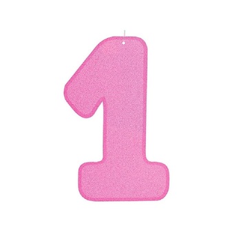 Decoratiune hartie 1st birthday cu sclipici, Radar 50105 Decoratiune hartie 1st birthday cu sclipici, Radar 50105