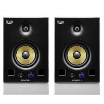 Set Boxe Multimedia, Hercules, Dj Monitor 5, 5 inch, putere 80W Set Boxe Multimedia, Hercules, Dj Monitor 5, 5 inch, putere 80W