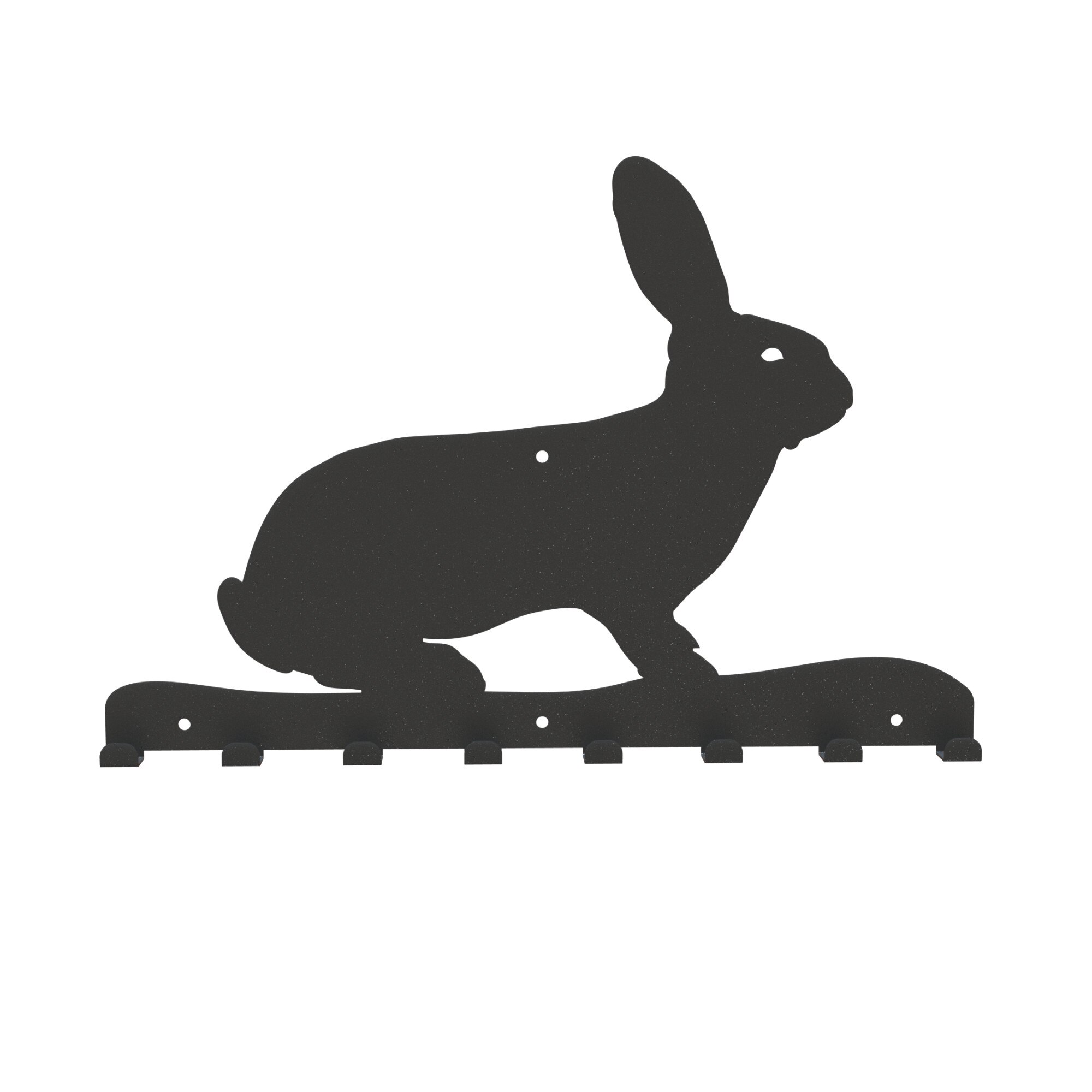 Cuier metalic Iepure - model 4253, Negru