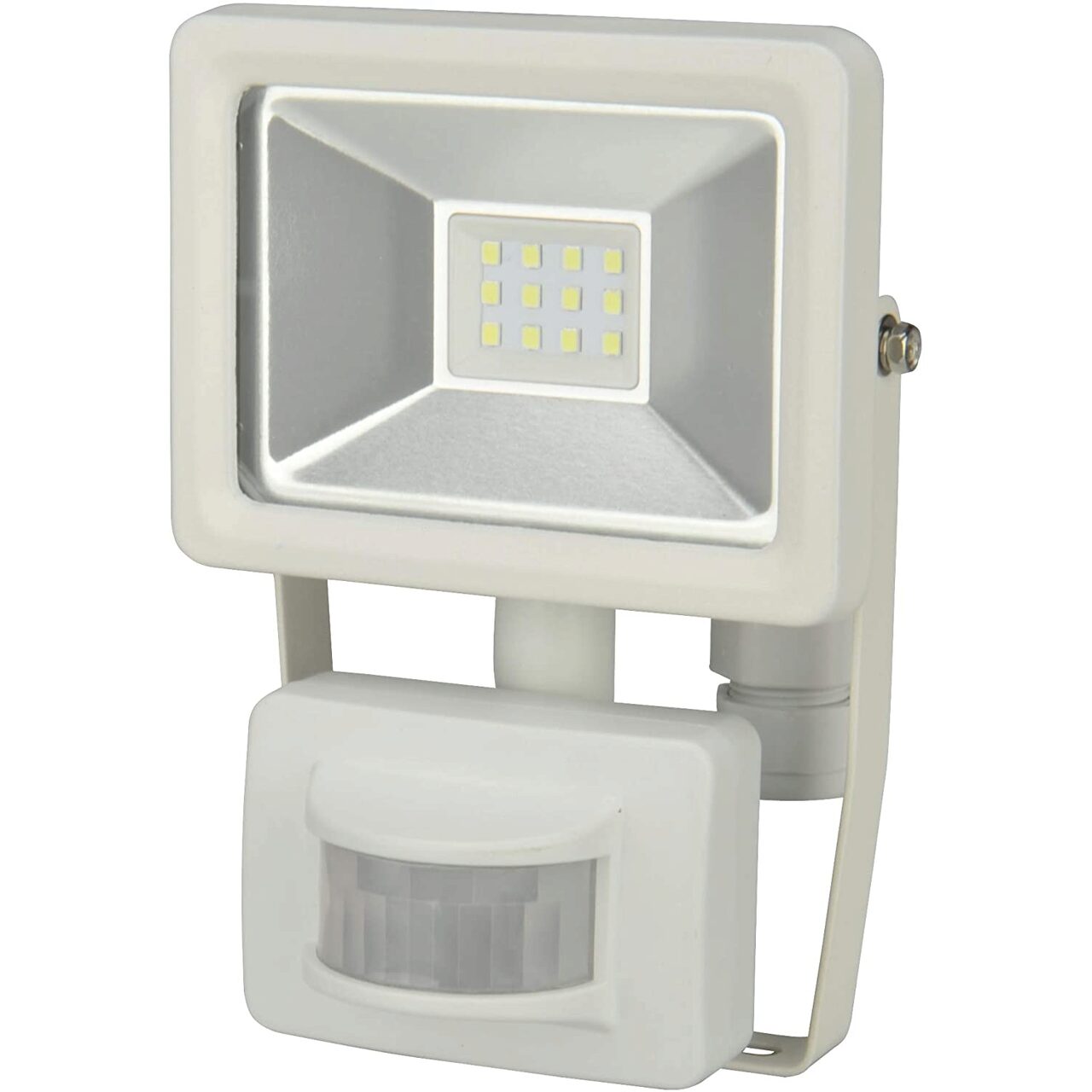 Reflector LED cu senzor de miscare, IP44, Unitec, 10 W, 800 Lumen, alb