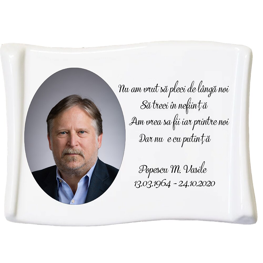 Fotoceramica, Bohemia, fotografie si text, pergament, 13x18 cm