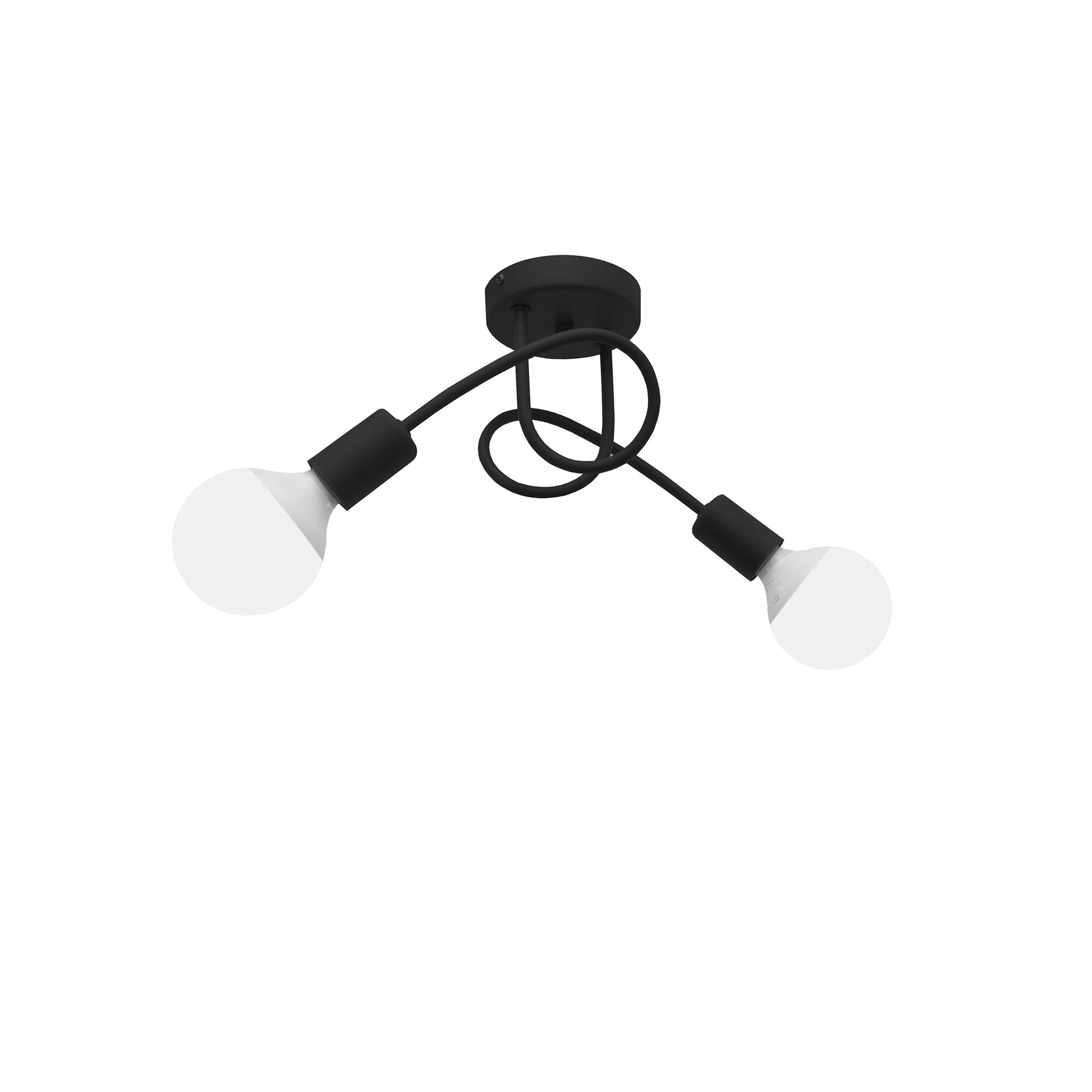 Lustra HELAM, OXFORD, Negru, 2xE27