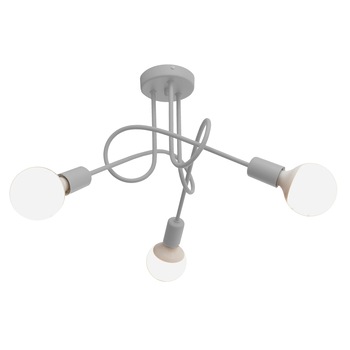 Lustra HELAM, OXFORD, Gri, 3xE27 Lustra HELAM, OXFORD, Gri, 3xE27