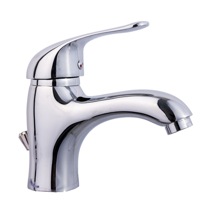 OEM fürdőszoba mosogató csaptelep, króm, ezüst