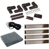 kit complet plasa insecte  plasa tantari pe balamale pentru fereastra 50cmx110cm culoare maro imagen 30_0_
0