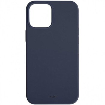 Husa Cover TPU Uniq Lino pentru iPhone 12/12 Pro Albastru Husa Cover TPU Uniq Lino pentru iPhone 12/12 Pro Albastru