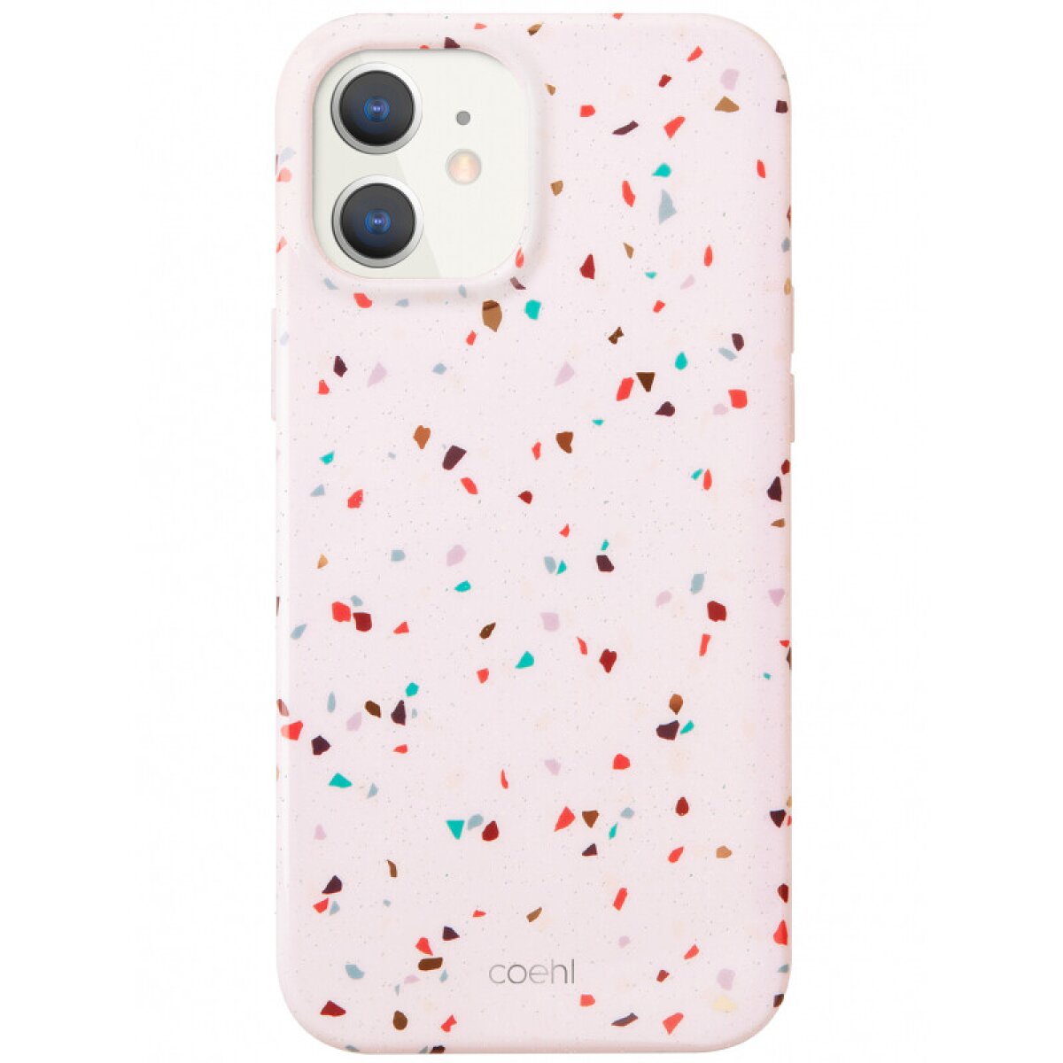 Husa Cover TPU Uniq Coehl Terrazzo pentru iPhone 12 Mini Roz