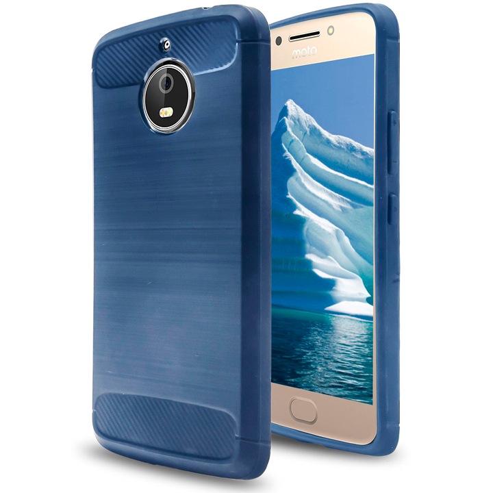 Husa de protectie United Case pentru Motorola Moto E4, TPU, Albastru