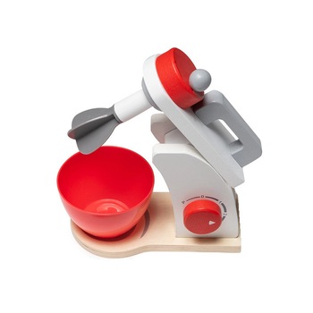 Jucarie Mixer din lemn cu paleta si accesorii, + 3 ani Jucarie Mixer din lemn cu paleta si accesorii, + 3 ani