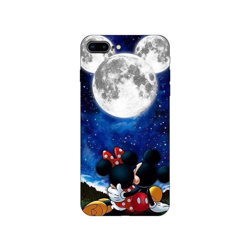 Husa Silicon Soft Upzz Print Compatibila Cu iPhone 7 Plus/ iPhone 8 Plus Model Moon