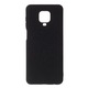 Husa Compatibil cu Xiaomi Redmi Note 9 Pro / Note 9S - Silicon textura Soft, Aspect mat, Neagra