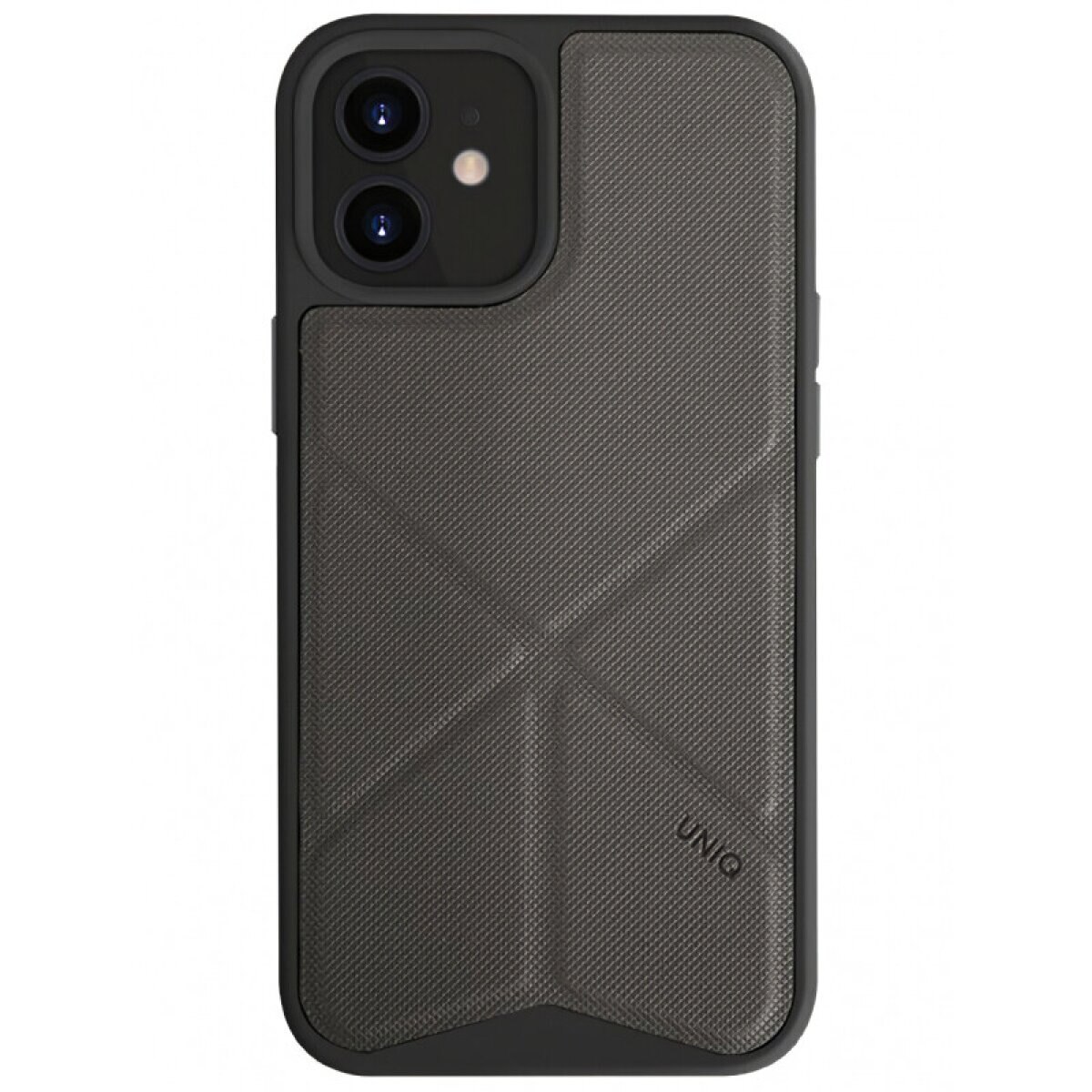 Husa Cover TPU-Textil Uniq Rigor pentru iPhone 12 Mini Gri