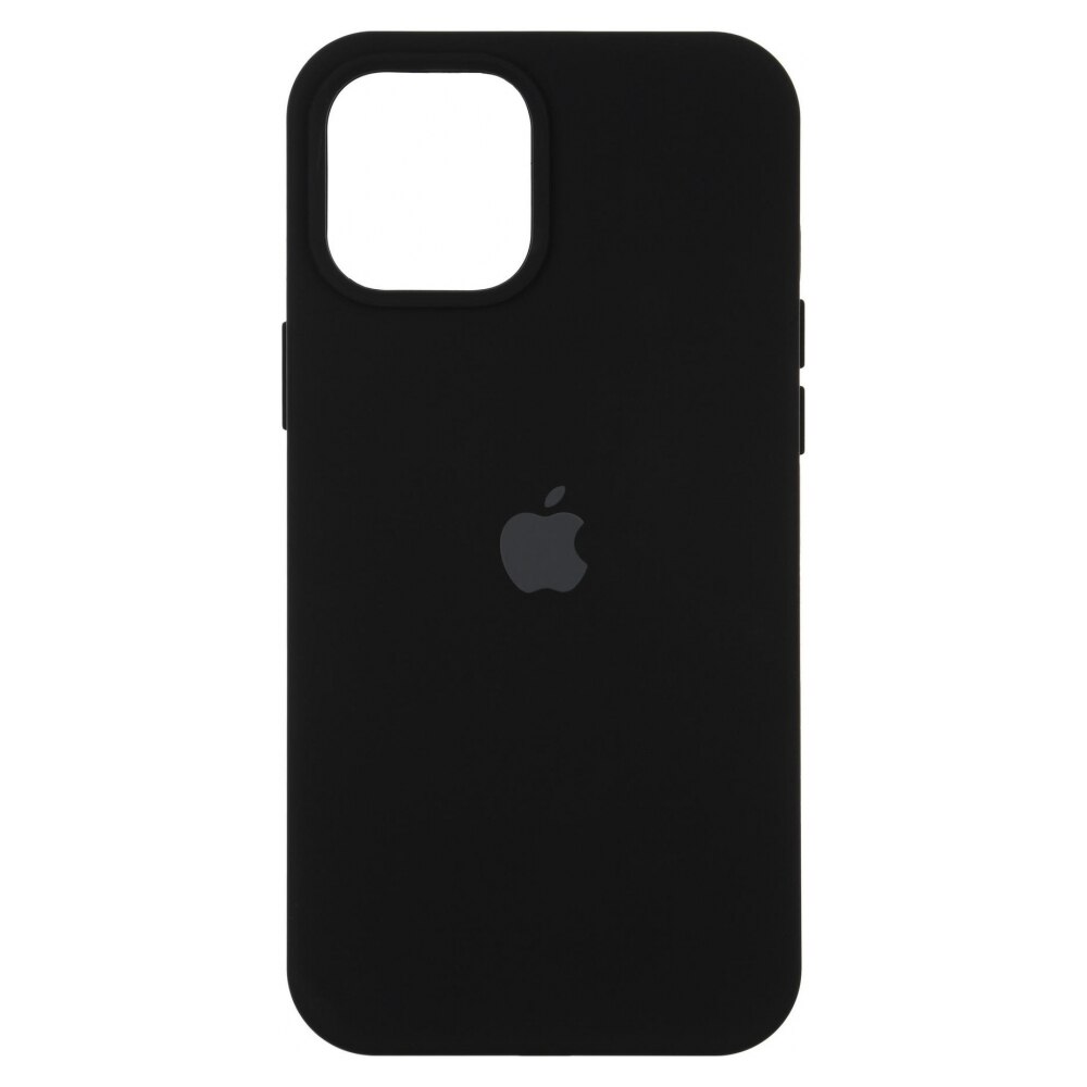 Apple Compatible Case, iPhone 12 Pro Max, силикон, микрофибър, черен