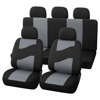 Set Huse Scaune Auto Speed Gri cu Negru 11 buc Universale Set Huse Scaune Auto Speed Gri cu Negru 11 buc Universale