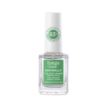 Top Coat pentru unghii cu ulei de camelia si macese, incolor - Naturally, 10 ML, Bottega Verde Top Coat pentru unghii cu ulei de camelia si macese, incolor - Naturally, 10 ML, Bottega Verde