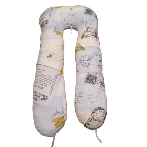 Perna 3 in 1 pentru gravide si alaptat, cu husa detasabila, in forma de U, model 6