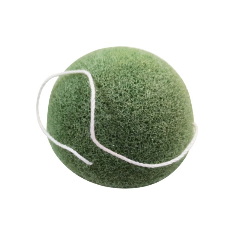 Burete natural de konjac, cu extras de Aloe Vera, 7.5 cm, Rotund