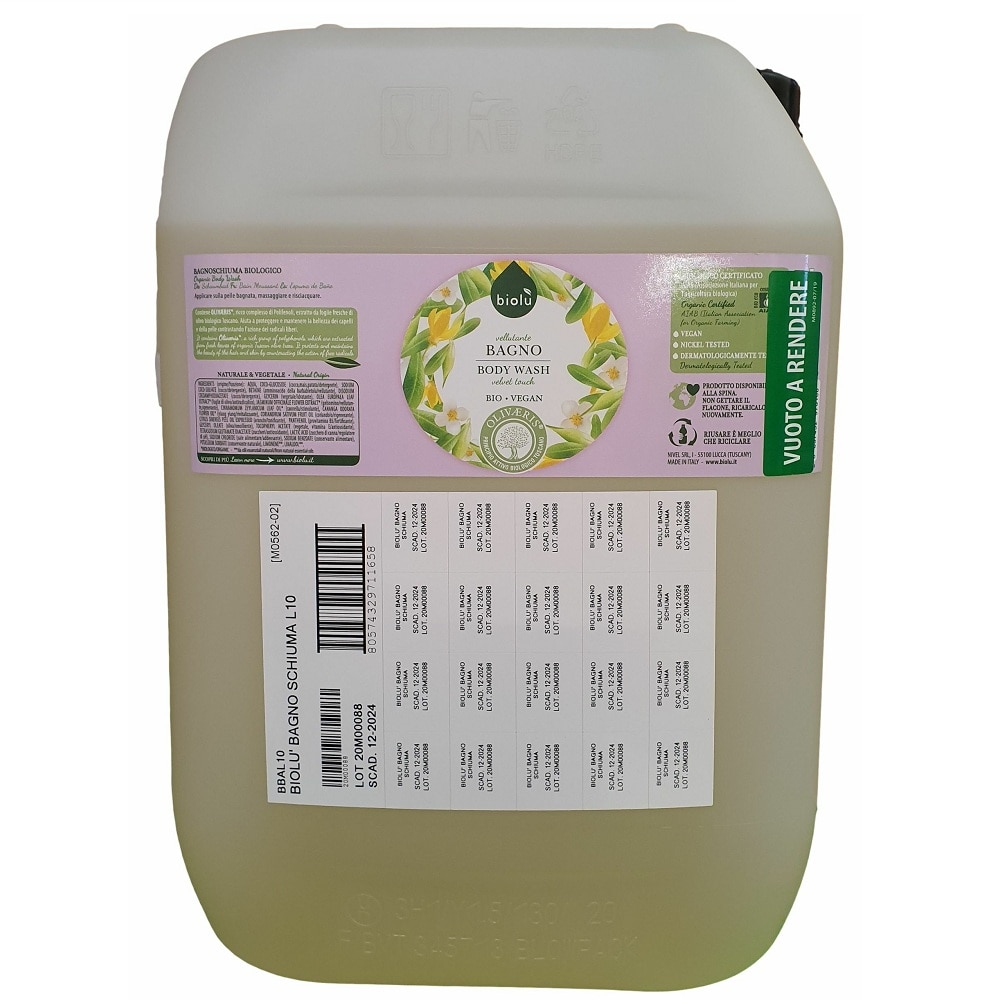Gel de dus cu ylang-ylang si vitamina E ecologic 10 L Biolu