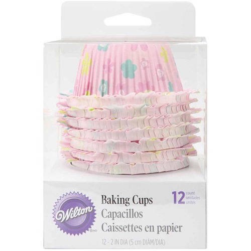 Hartii pentru briose cu imprimeu floral, 12 bucati, Wilton