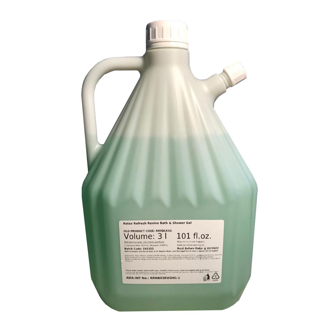 Gel de dus, 3 litri,Relax Refresh Revive,Imbinand aroma de citrice (mandarine si grapefruit) cu beneficiile sarurilor de la Marea Moarta