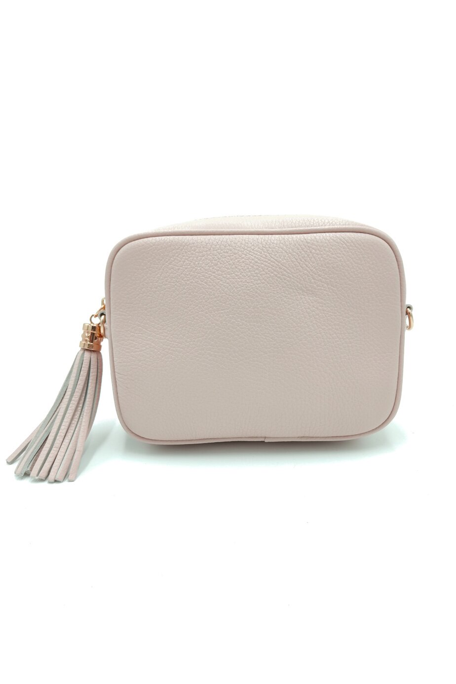 Geanta casual Carla Da Firenze din piele naturala tip dollaro, de mana si umar, roz prafuit, LaRue