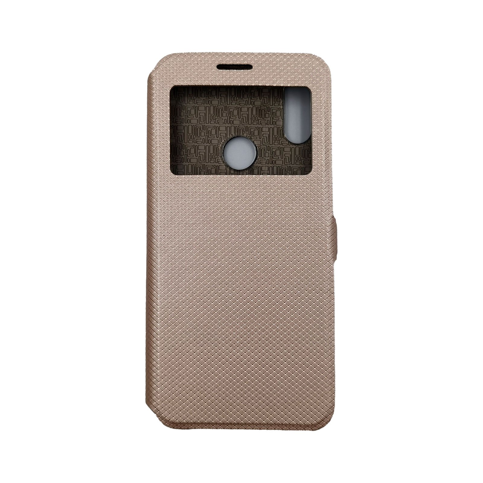 Husa Flip Carte compatibila cu Huawei Y6S model S-View cu Stand Telefon, Antisoc, Viceversa Auriu