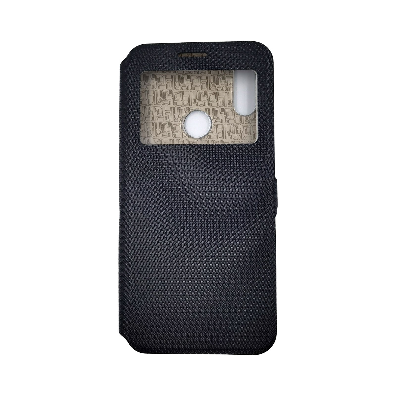 Husa Flip Carte compatibila cu Huawei Y6S model S-View cu Stand Telefon, Antisoc, Viceversa Negru