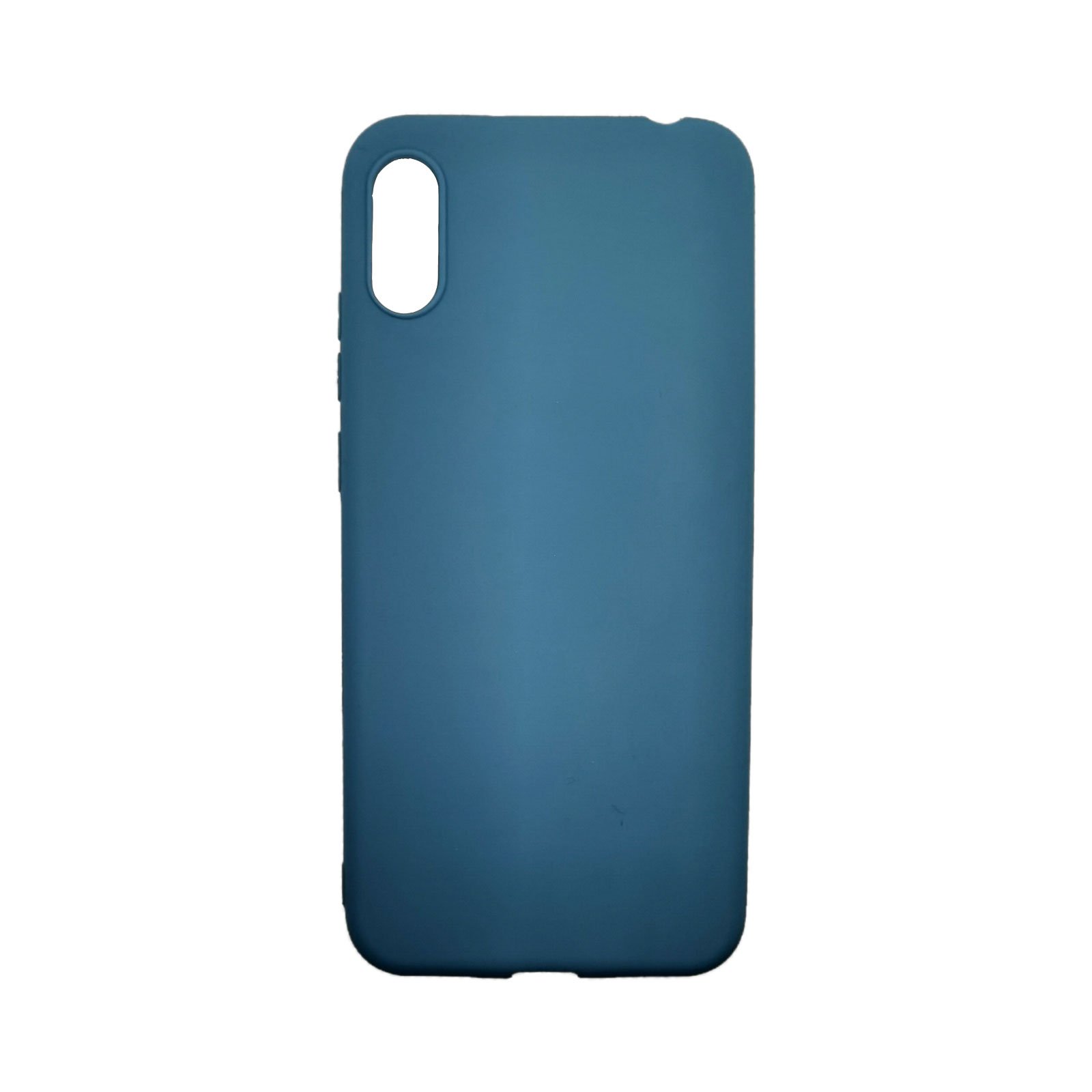 Husa silicon compatibila cu Huawei Y6 2019 Matte, Antisoc, TPU Grey Blue